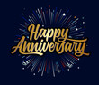 © Endang - Happy Anniversary banner design. anniversary celebration vector
