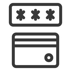 Sticker - password lock icon