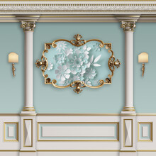 Classic Interior Wall With Mouldings