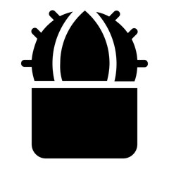 Sticker - cactus pot icon