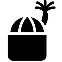 Sticker - cactus pot icon