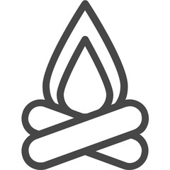 Sticker - fire bonfire icon