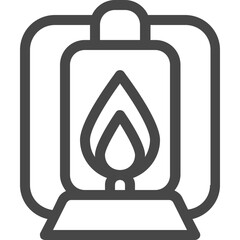 Sticker - lamp icon