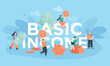 © PCH.Vector - Tiny persons getting money from government. Benefits of social support system flat vector illustration. Universal basic income, charity, finances, poverty concept for banner or landing web page