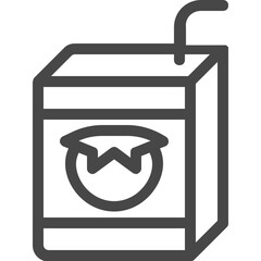 Sticker - juice box icon