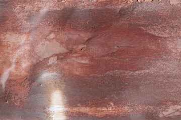 Wall Mural - Texture of old rusted red brown metal surface