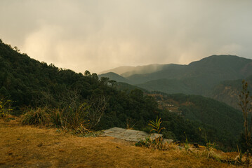 Canvas Print - morning in the mountains