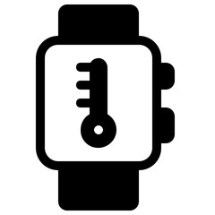 Sticker - temperature line icon