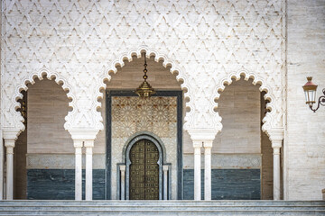 Wall Mural - details of mausoleum of mohammed v, rabat, morocco, north africa, colums, 