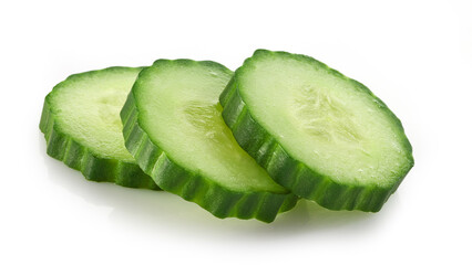 Canvas Print - fresh raw cucumber slices