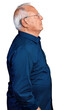 © Krakenimages.com - Senior man with grey hair wearing casual shirt and glasses looking to side, relax profile pose with natural face with confident smile.
