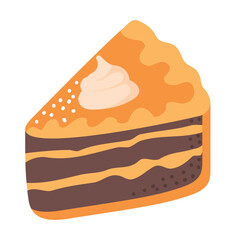 Wall Mural - slice cake icon