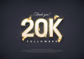 Wall Mural - A luxurious 20k figure for thanking followers.