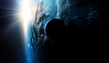 Wall Mural - image of outer space. . mixed media
