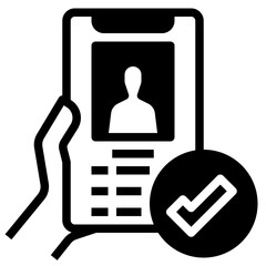 Poster - identity verification icon