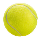 Fototapeta Sport - Tennis ball isolated on white background, Yellow Tennis ball sports equipment on white white PNG File.