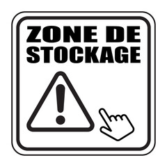 Canvas Print - Logo zone de stockage.