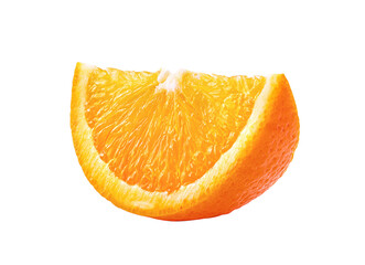 slice of orange fruit on  transparent png