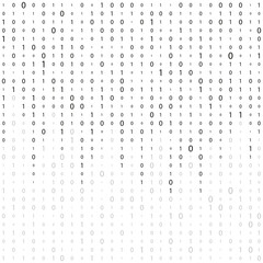 Wall Mural - matrix. binary background. matrix effect with falling numbers. digital data stream. binary code.