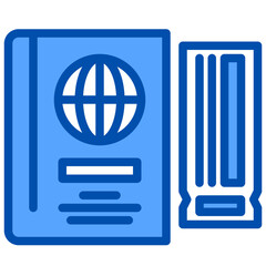 Passport filled outline icon