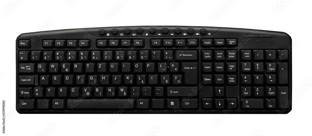 PC keyboard on isolated transparent background Stock Photo | Adobe Stock