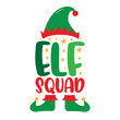 Elf squad - cute ELF hat and shoes. Good for baby clotes, greeting and invitaton card print,  label and other decoration for Christmas.