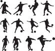 © Yehor - silhouette of people playing football soccer
