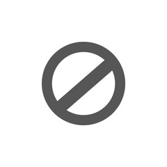 Poster - Block, prohibited sign icon 