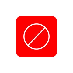 Sticker - Prohibited, block, forbidden, stop, ban icon 