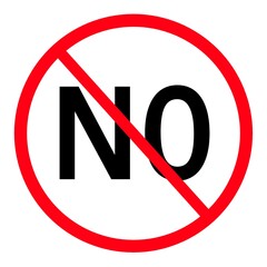 Poster - Forbidden no sign icon 