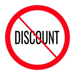 Poster - No discount sign icon 