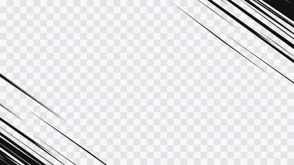 Wall Mural - abstract comic book flash explosion radial lines on transparent background. vector illustration supe
