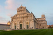 Pisa, Italy, 14 April 2022: View of the Cathedral at twilight