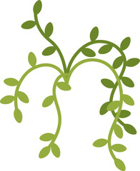 Sticker - Hand drawn climbing plant flat illustration