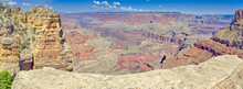 Grand Canyon Viewed From The Cliffs East Of Moran Point, Grand Canyon National Park, UNESCO World Heritage Site, Arizona