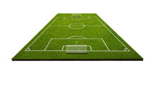 Textured Soccer 3D Field From Above - PNG Free Background