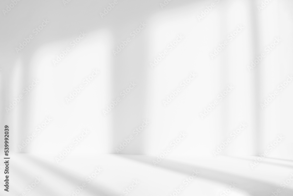 Blurred abstract white studio background for product presentation ...