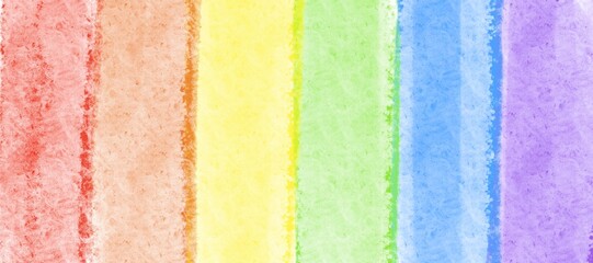 Wall Mural - Abstract colorful rainbow banner background design. Water color paint texture wallpaper.