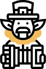 Sticker - accordion icon