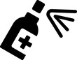 Antibacterial spray icon