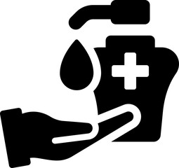 Poster - Hand sanitizer icon