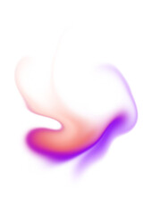 abstract gradient fluid shape. mental health element on transparent background. vaporwave modern aes