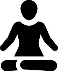 Sticker - Yoga meditation icon