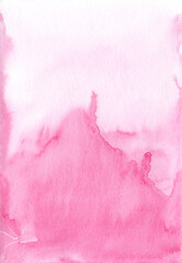 Wall Mural - Pink Watercolor Hand-Painted Background