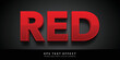 © muflihah - red 3d editable text effect