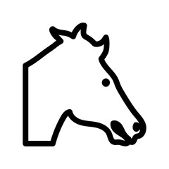 Canvas Print - Horse Vector Icon