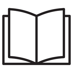 Wall Mural - book outline style icon