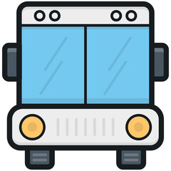 Poster - Bus Vector Icon