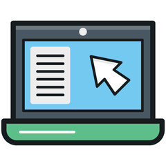 Wall Mural - Laptop Vector Icon