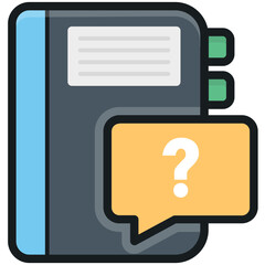 Sticker - Unknown Book Vector Icon